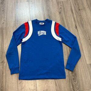 Billionaire Boys Club Blue Crewneck with Red and White Accents